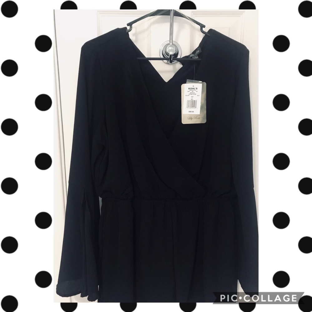 Stylish black romper NWT